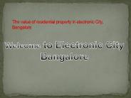 Residential Property in electronic city (1)