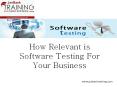 How Relevant is Software Testing For Your Business PowerPoint PPT Presentation