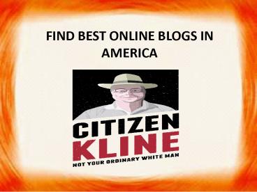 Best online blogs in America