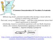 Know 5 Common Characteristics Of Travelers To Australia