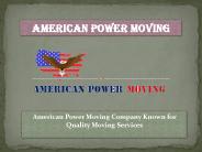 Americanpowermoving.com - Commercial Movers Chicago