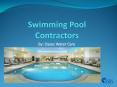Swimming Pool Contractors PowerPoint PPT Presentation