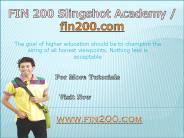 FIN 200 Slingshot Academy / fin200.com