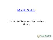 mobile shelters