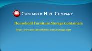 Household Furniture Storage Containers