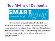 Top Myths of Dementia