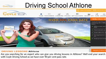 Driving instructors In Athlone