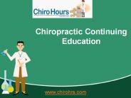 Chiropractic Ce - Chiro Hours