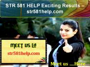 STR 581 HELP Exciting Results - str581help.com
