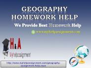 Geography homework help