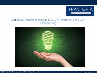 Global Energy Management System Market share to reach $38bn by 2024