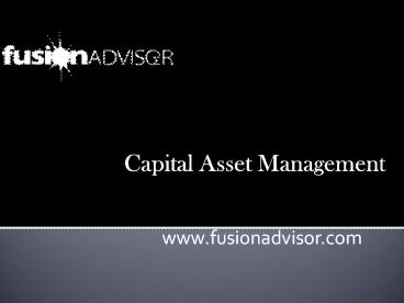 Capital Asset Management