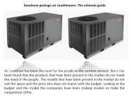 Goodman package air conditioners: The ultimate guide