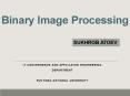 Binary image processing PowerPoint PPT Presentation