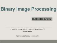 Binary image processing