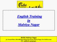 English Training in Malviya Nagar Delhi