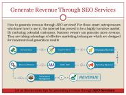 Generate Revenue Through SEO Services