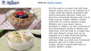 Dessert recipes (2)