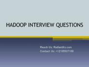 Hadoop interview  questions