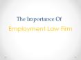The Importance of Employment Law Firm PowerPoint PPT Presentation