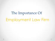The Importance of Employment Law Firm
