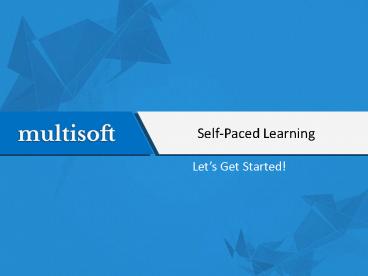 Self Learning online training