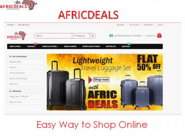 Online shopping in Nigeria | Africdeals Nigeria