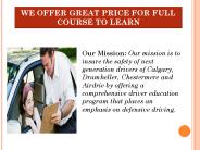 Driving school in Calgary