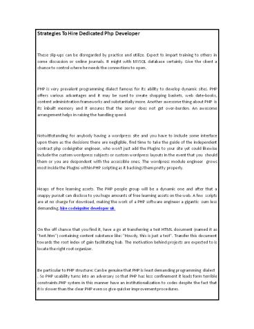 Strategies To Hire Dedicated Php Developer