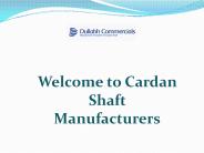 Cardan Shaft Manufacturers