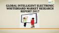 Global intelligent electronic whiteboard market research report 2017 PowerPoint PPT Presentation
