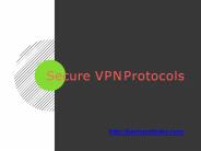Secure VPN Protocols