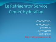 Lg Refrigerator Service Center Hyderabad