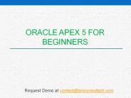 Oracle apex 5 for beginners | Oracle APEX Training