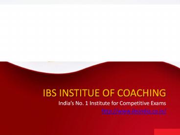 IBS Coaching Institute in chandigarh (1)