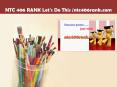 NTC 406 RANK Let's Do This /ntc406rank.com PowerPoint PPT Presentation