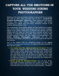 Capture all the emotions in your wedding hiring photographer PowerPoint PPT Presentation