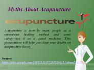 Myths About Acupuncture