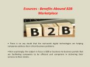 Esources - Benefits Abound B2B Marketplace