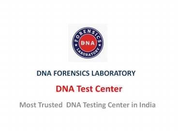 DNA Center India