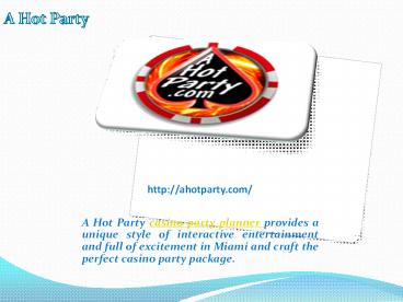 Party Entertainment Miami