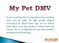 Design Pet Drivers License ID and Collar Tags - MyPetDMV PowerPoint PPT Presentation
