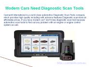 Modern Cars Need Diagnostic Scan Tools