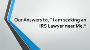 IRS Lawyer Near Me