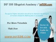 INF 336 Slingshot Academy / inf336.com