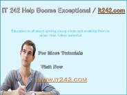 IT 242 Help Bcome Exceptional / it242.com