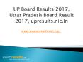 UP Board Results 2017, UP Board 10th Results, UP Board 12th Results PowerPoint PPT Presentation