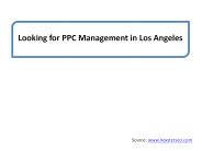 Looking for PPC Management in Los Angeles