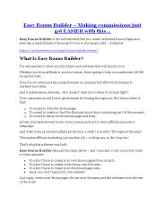 Easy Bonus Builder review & bonus - I was Shocked!