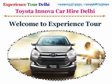Toyota Innova Hire in Delhi